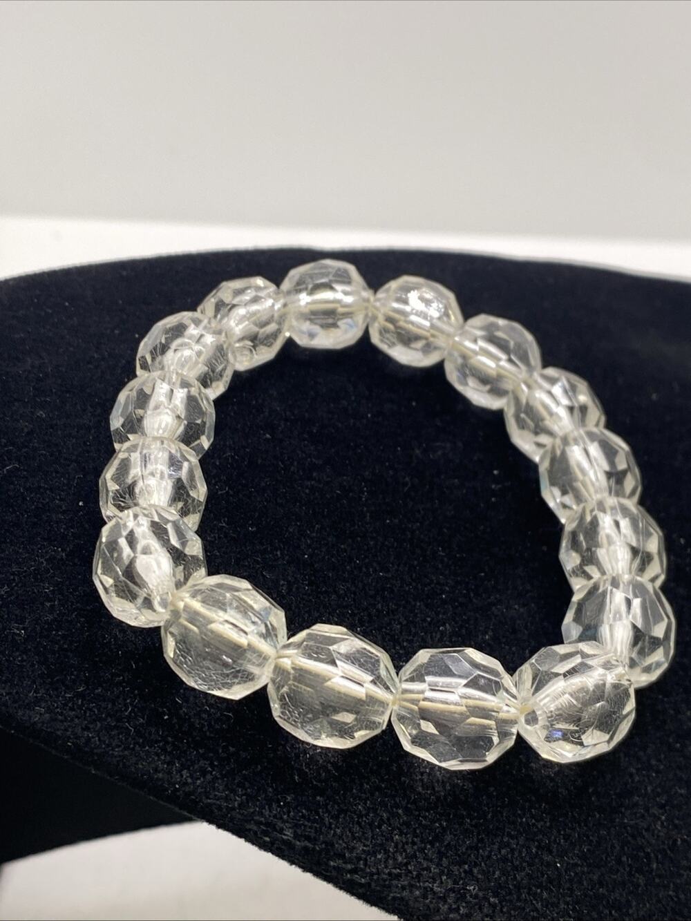 Womens Clear Beaded Fashion Bracelet